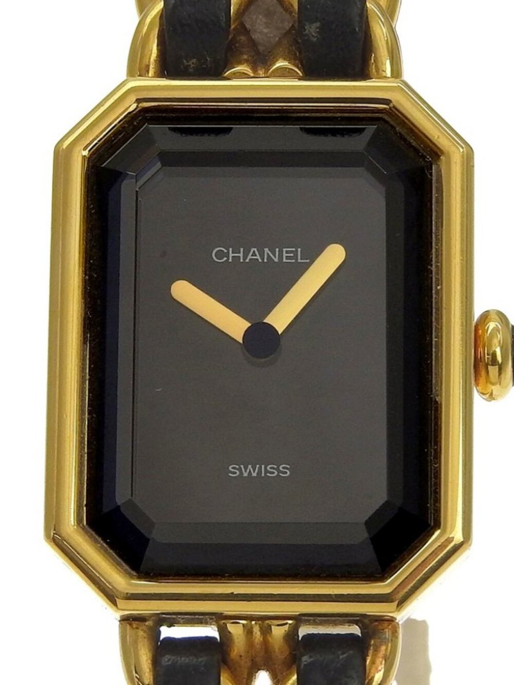 CHANEL Premiere S Watches H0001 black/gold blackDial Plated Gold/leather Q...